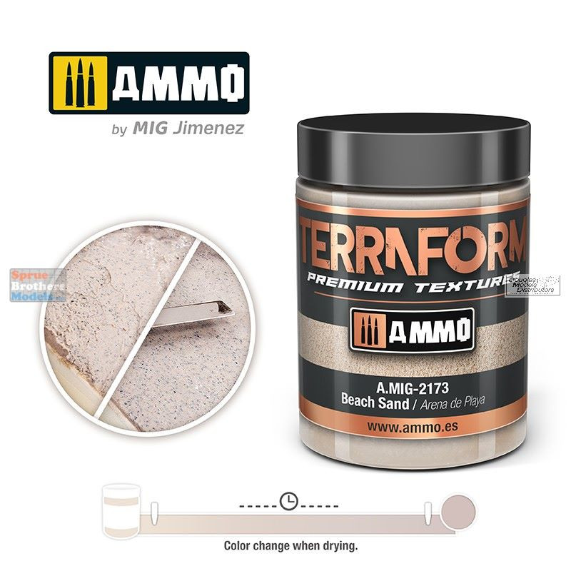 AMM2173 AMMO by Mig Acrylic Terraform Premium Textures - Beach