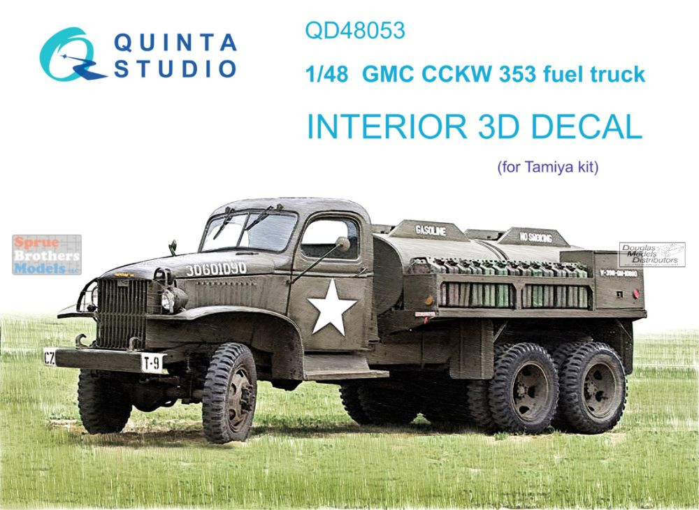 QTSQD48053 1:48 Quinta Studio Interior 3D Decal - GMC CCKW 353