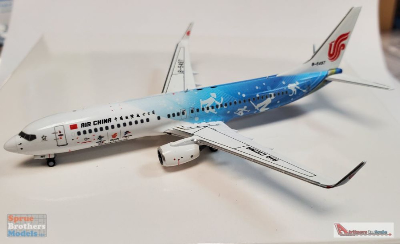 NG Model NGM58025 1:400 WestJet Boeing 737-800 Reg #C-GJLS pre-Painted/pre-Built W 