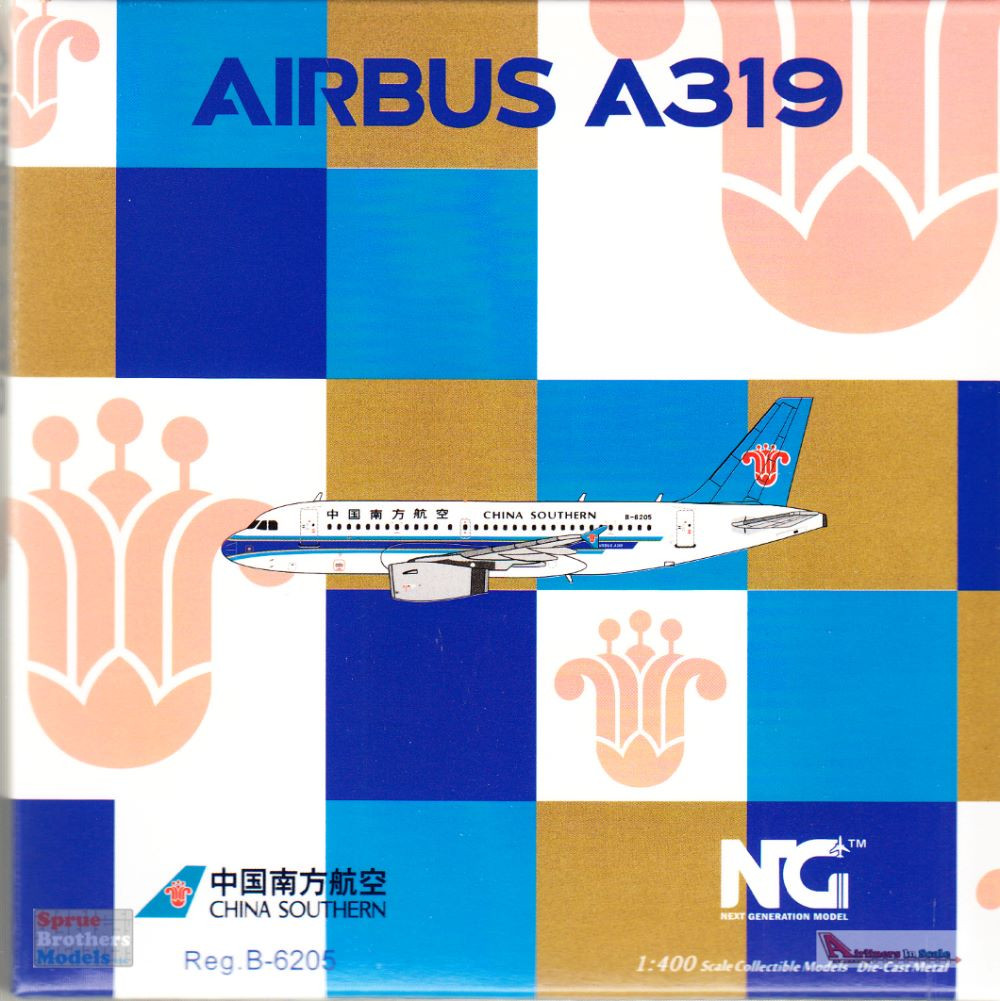 NGM49005 1:400 NG Model China Southern Airbus A319-100 Reg #B-329Y