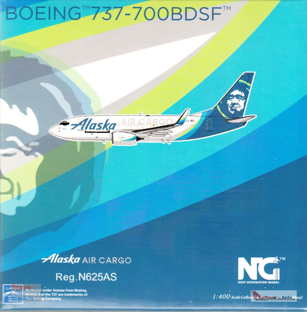NGM77018 1400 NG Model Alaska Air Cargo B737700(W) Reg N625AS (pre