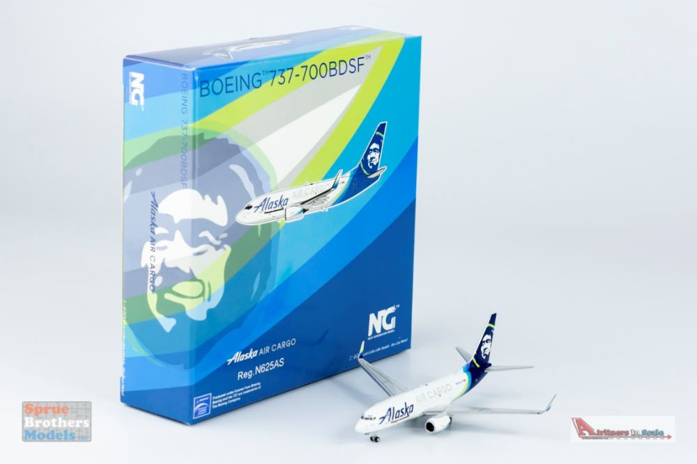 NGM77018 1:400 NG Model Alaska Air Cargo B737-700(W) Reg #N625AS