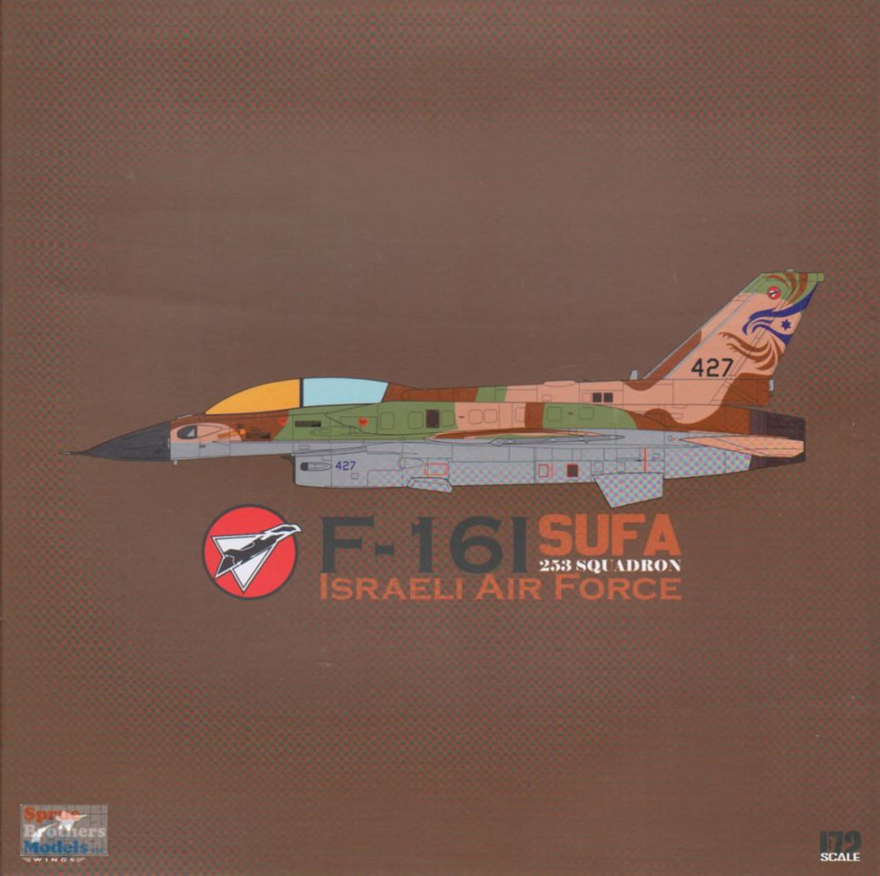 JCW72F16012 1:72 JC Wings Military F-16I Sufa Israeli Air Force