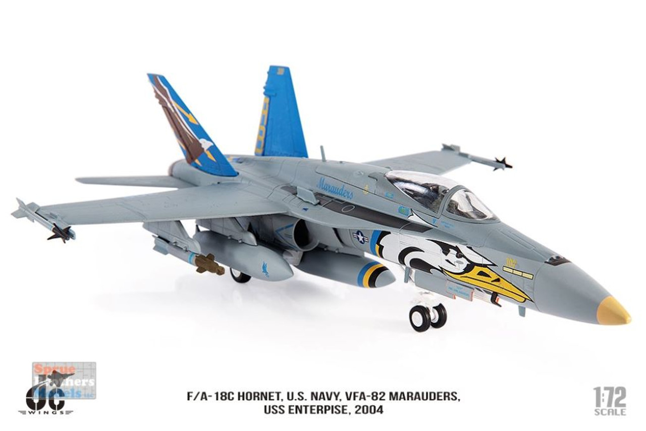 JCW72F18014 1:72 JC Wings Military F-18C Hornet VFA-82 Marauders 2004  (pre-painted/pre-built)