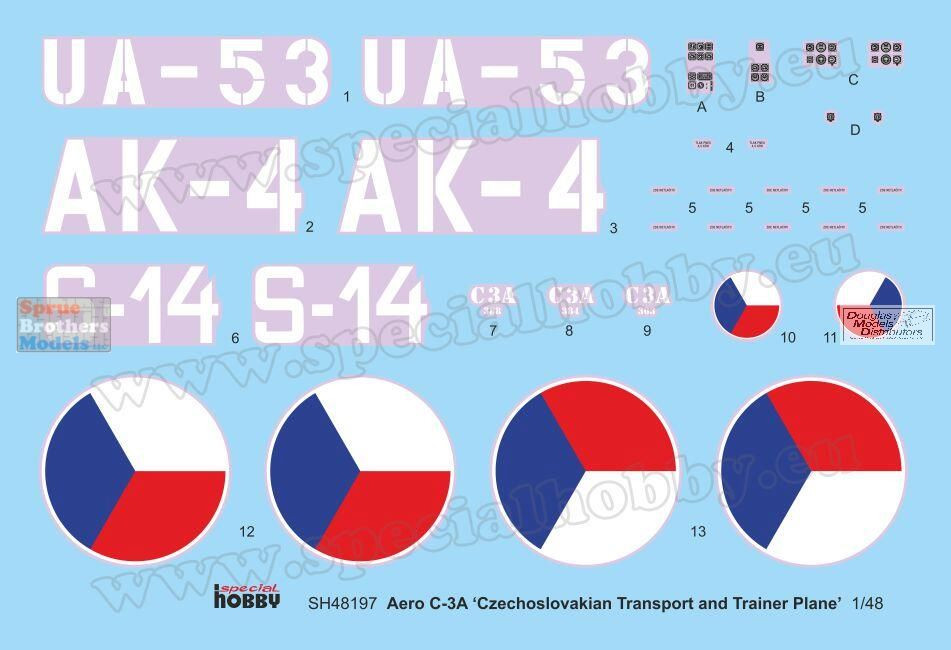 SPH48197 1:48 Special Hobby Aero C-3A 'Czechoslovakian Transport