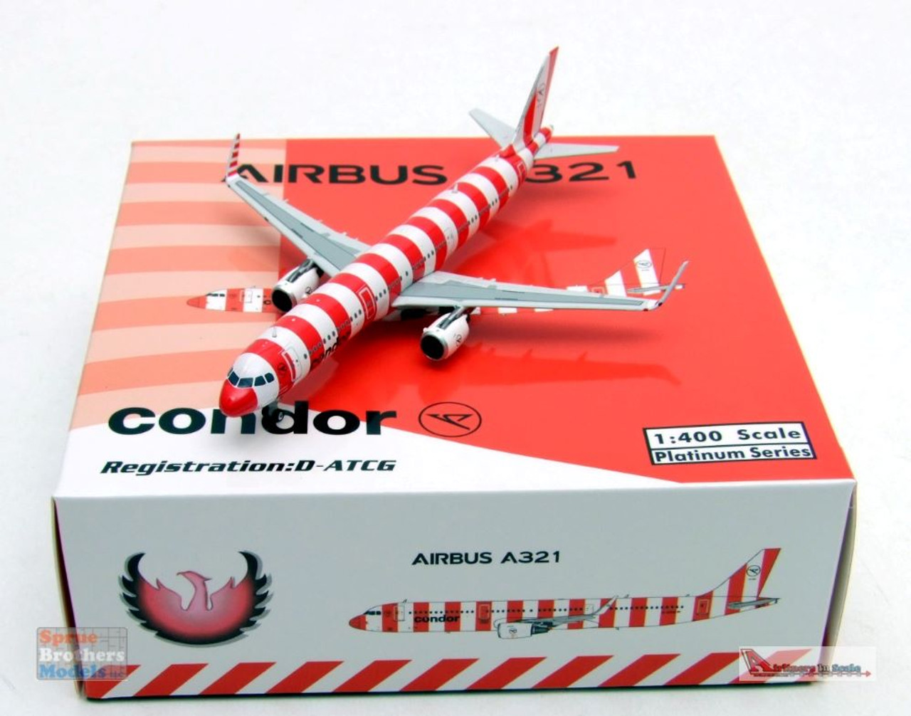 PHX11756 1:400 Phoenix Model Condor Airbus A321 Reg #D-AIAG