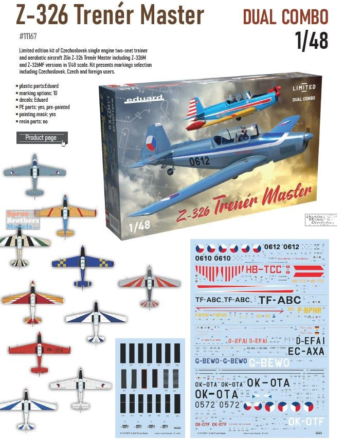 EDU11167 1:48 Eduard Trener Z-326 Trener Master [Limited Edition