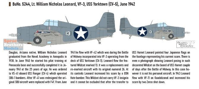 EDU11166 1:48 Eduard 'Midway' F4F-3 and F4F-4 Wildcat [Limited