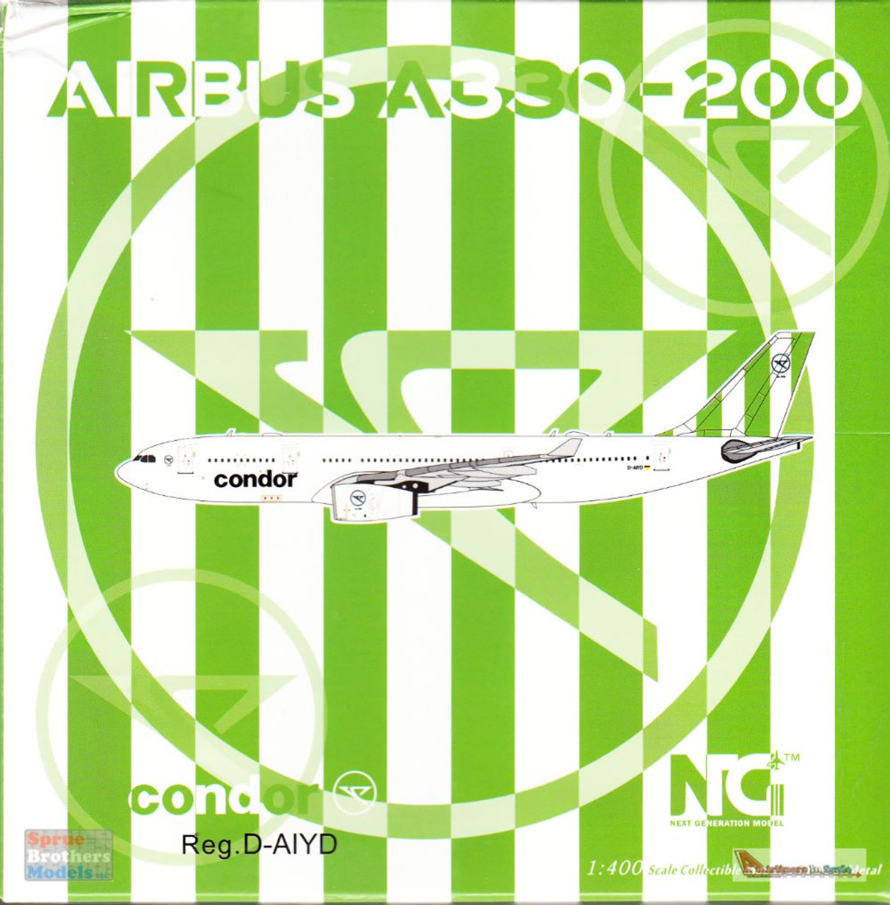 NGM61051 1:400 NG Model Condor Airbus A330-200 Reg #D-AIYD Green