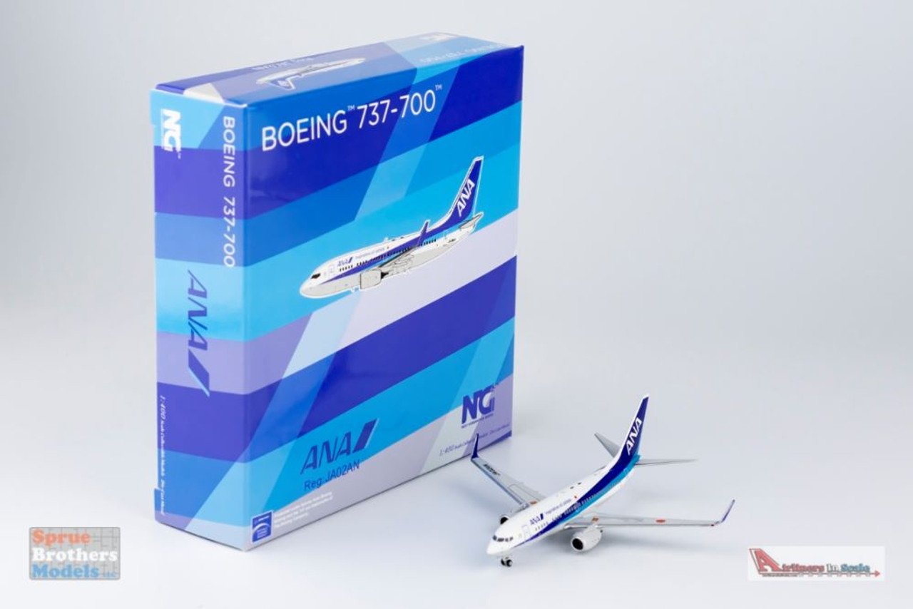 NGM77025 1:400 NG Model All Nippon Airlines ANA B737-700(W) Reg #JA02AN  (pre-painted/pre-built)