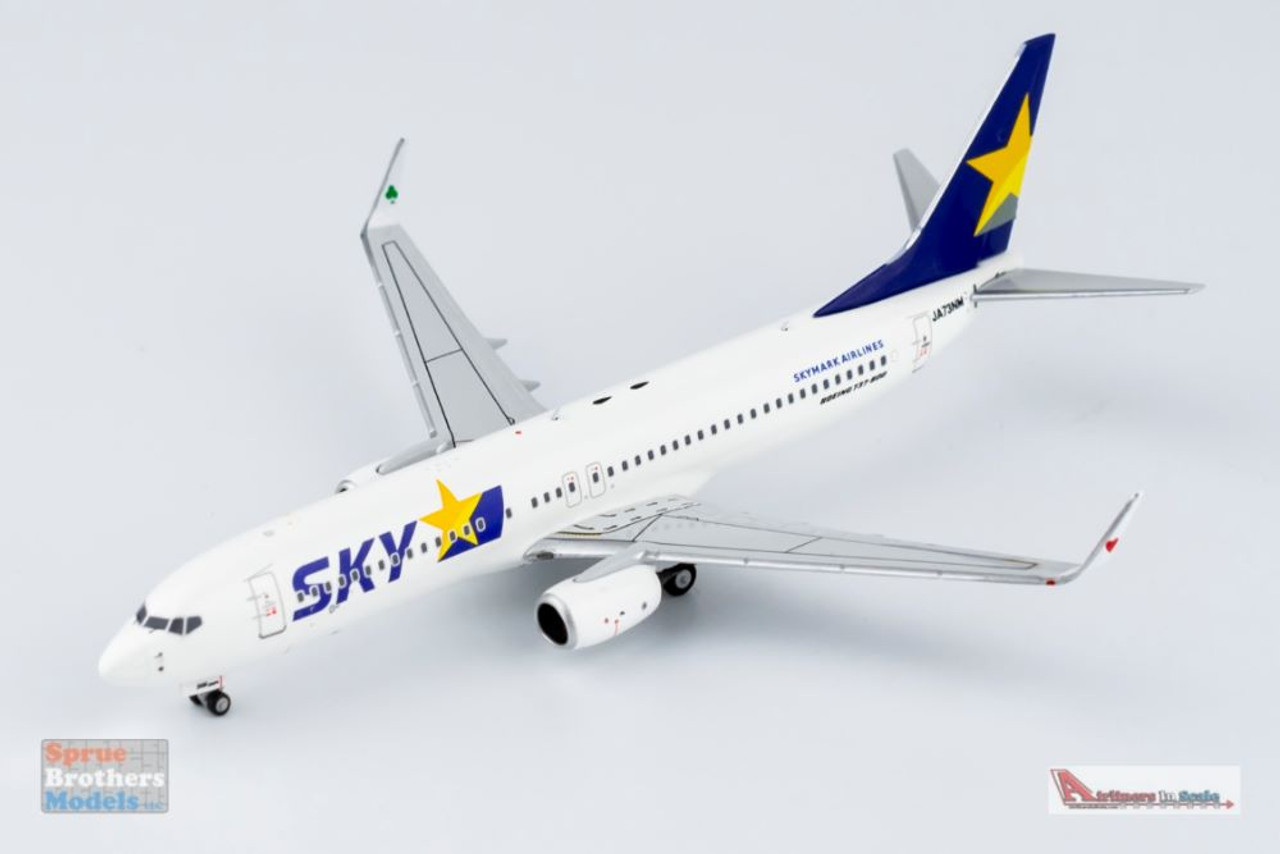 NGM58141 1:400 NG Model Skymark Airlines B737-800 Reg #JA73NM  (pre-painted/pre-built)