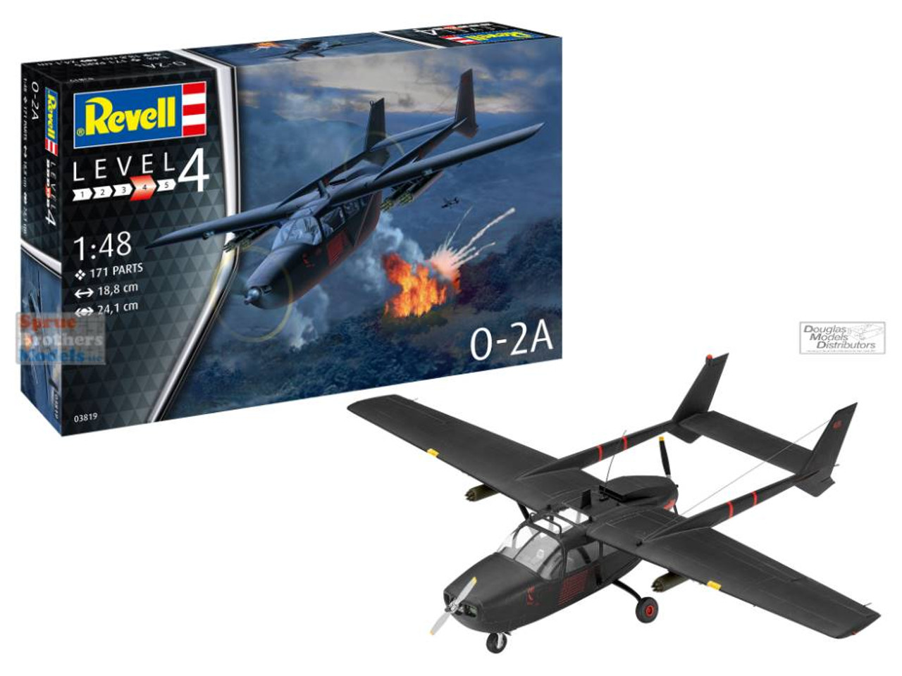 RVG03819 1:48 Revell Germany O-2A Skymaster - Sprue Brothers