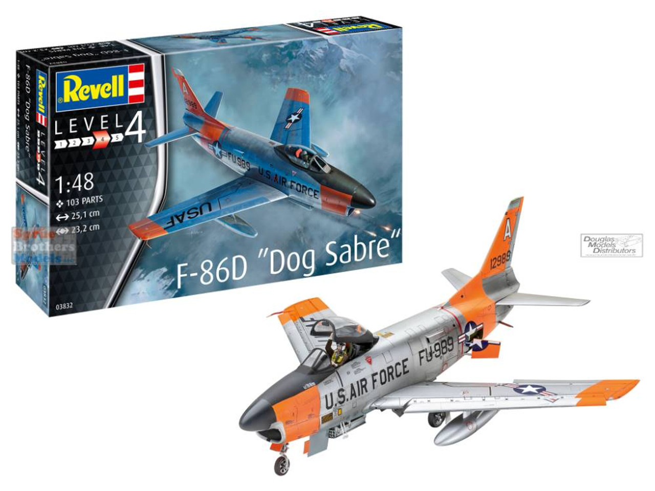 RVG03832 1:48 Revell Germany F-86D Sabre Dog - Sprue