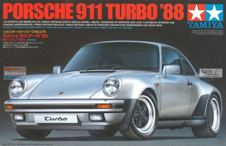 TAM24279 1:24 Tamiya Porsche 911 Turbo '88 - Sprue Brothers Models LLC