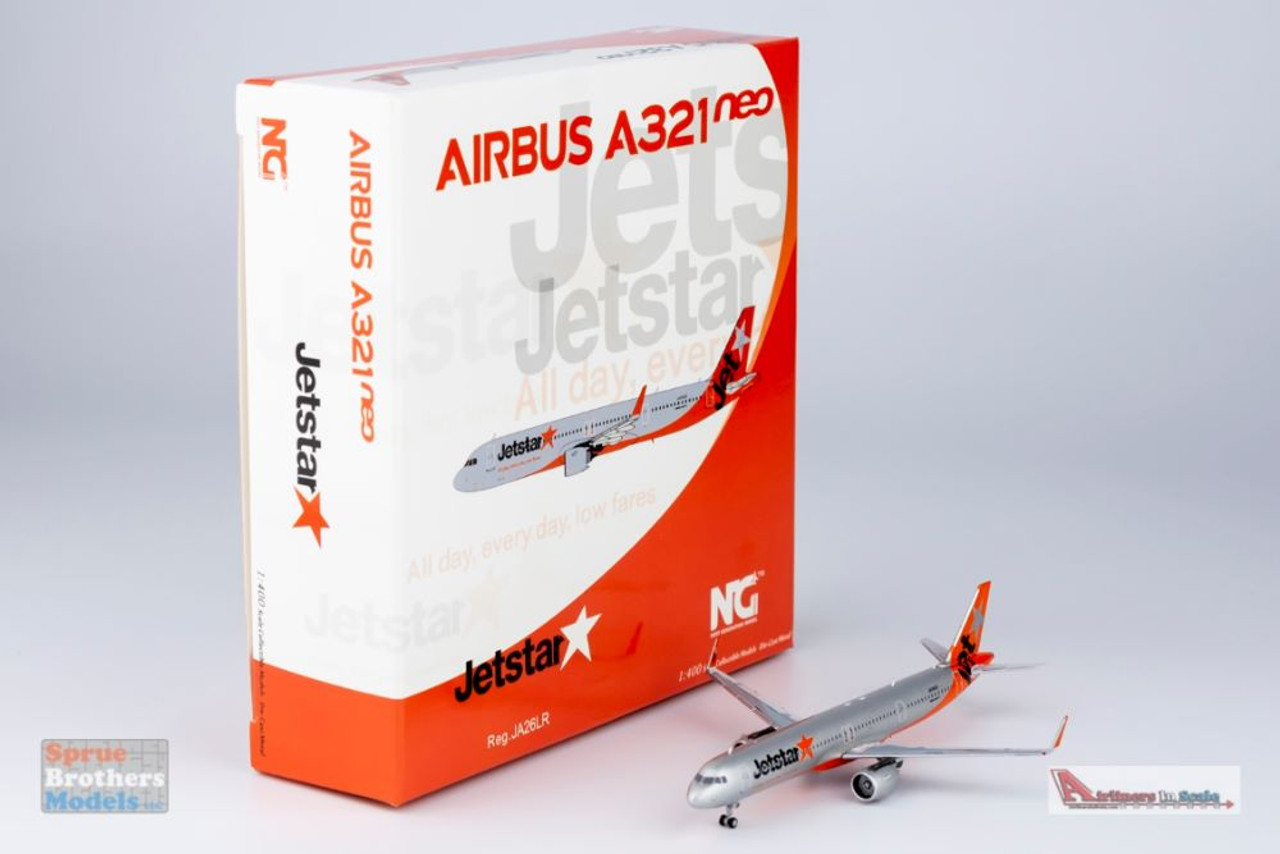 NGM13052 1:400 NG Model Jetstar Airbus A321neo Reg #JA26LR  (pre-painted/pre-built)