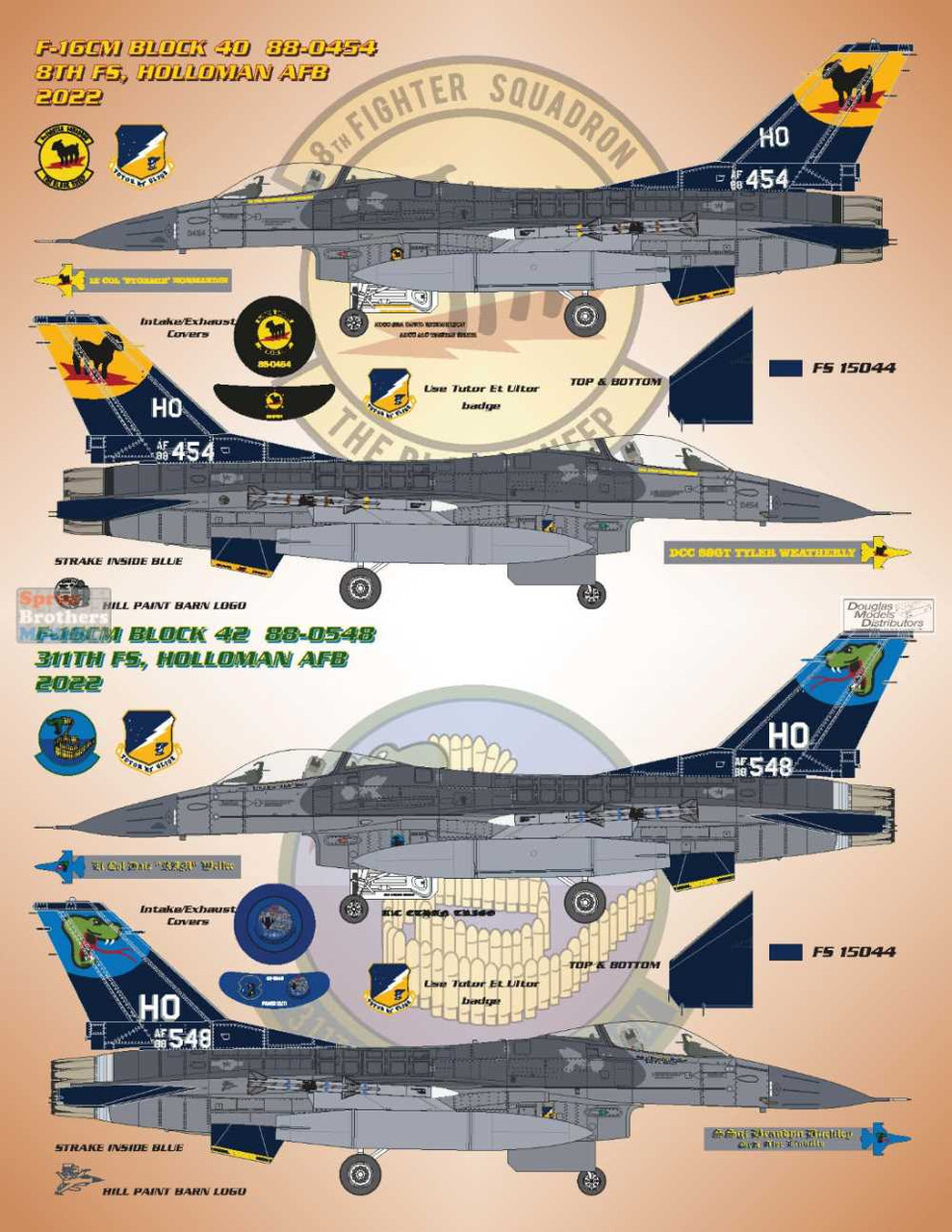 BMA48026 1:48 Bullseye Model Aviation Decals - F-16C Falcon 'Wild