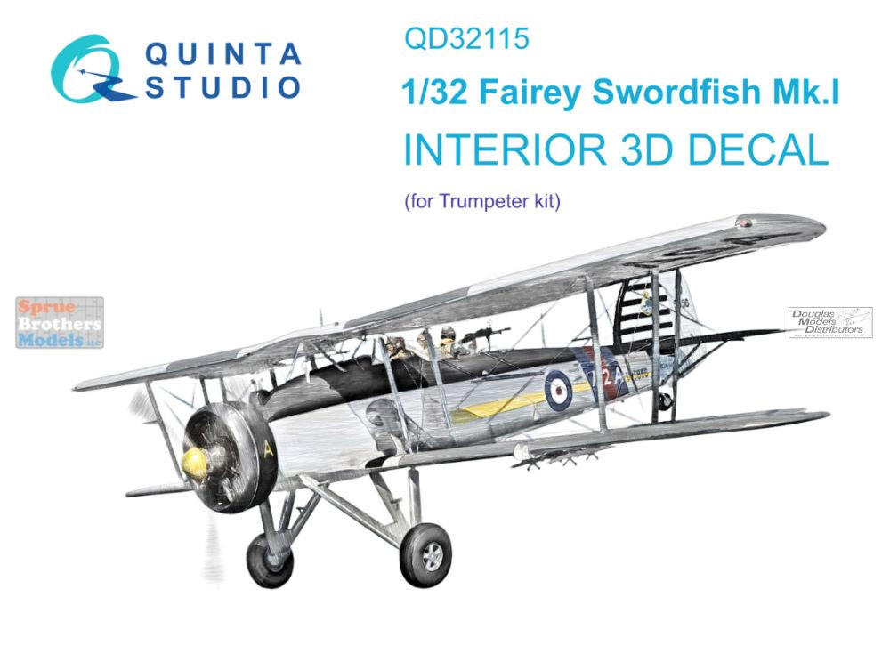 QTSQD32115 1:32 Quinta Studio Interior 3D Decal - Fairey Swordfish