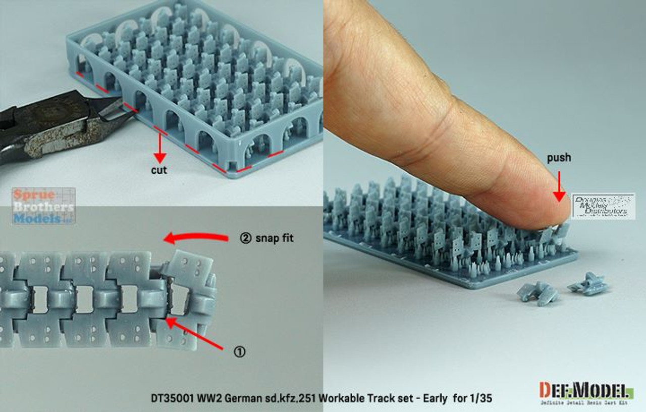 DEFDT35001 1:35 DEF Model Sd.Kfz.251 Workable Track Set
