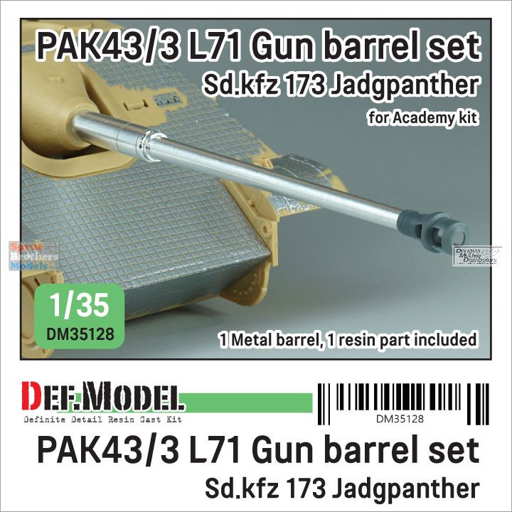 DEFDM35128 1:35 DEF Model Sd.Kfz.173 Jagdpanther Pak43/3 L71 Metal