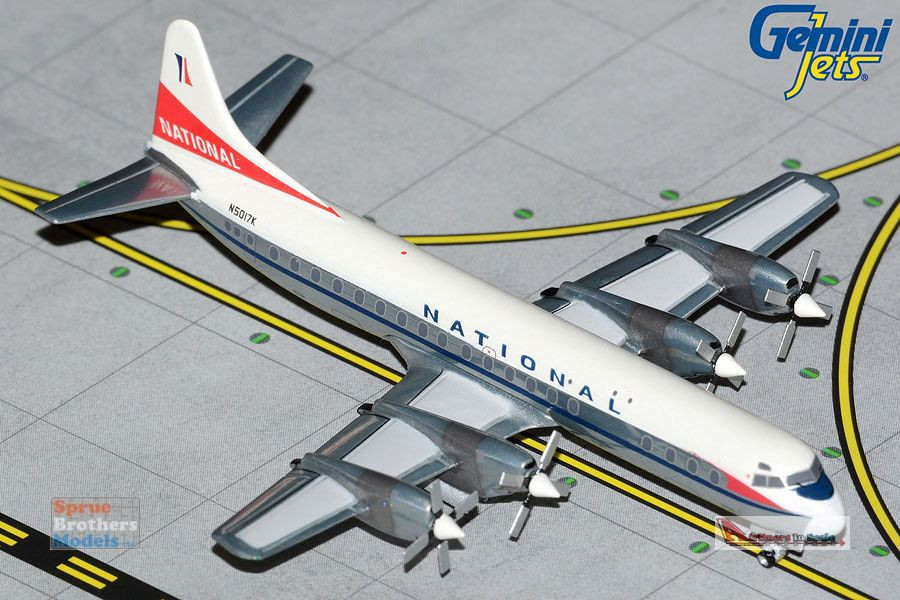 GEMGJ2136 1:400 Gemini Jets National Airlines L-188 Electra Reg