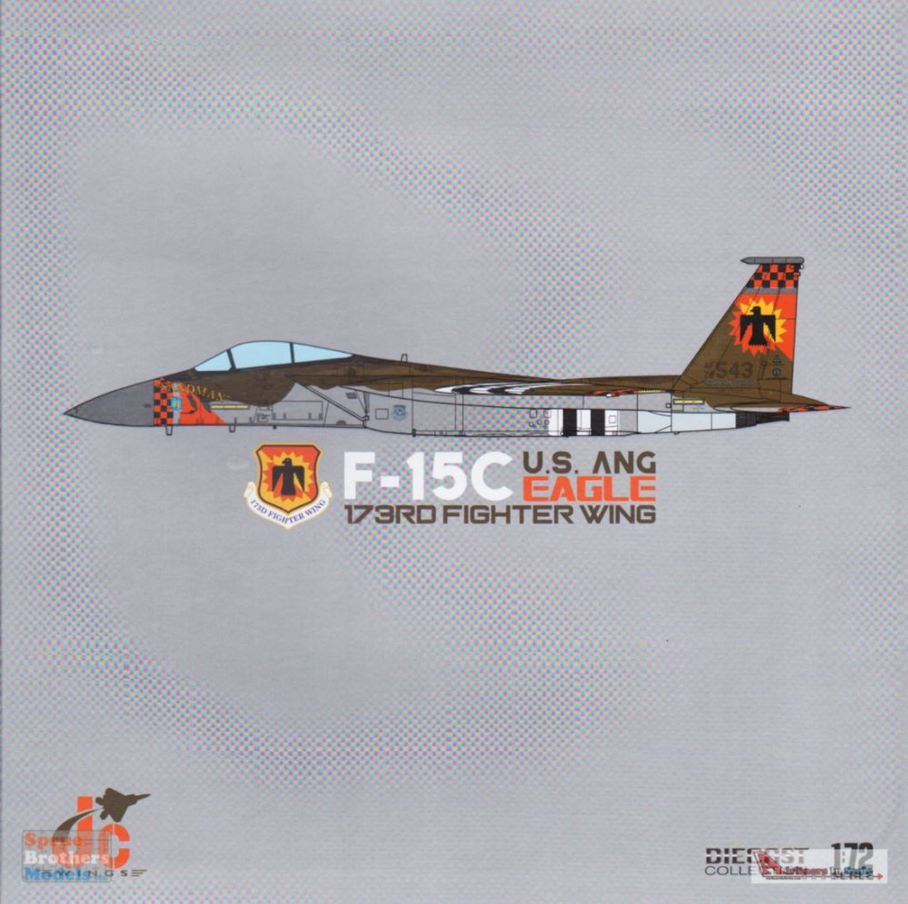 JCW72F15017 1:72 JC Wings Military F-15C Eagle Oregon ANG 173rd