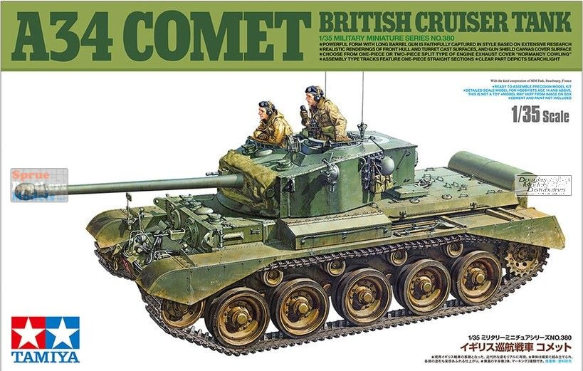 TAM35380 1:35 Tamiya A34 Comet British Cruiser Tank - Sprue
