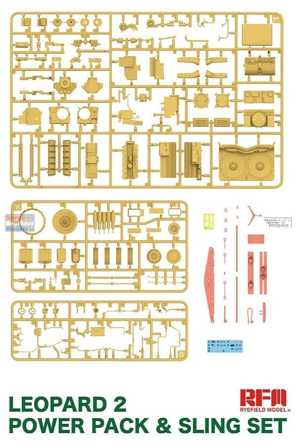 RFMRM2050 1:35 Rye Field Model Leopard 2 Power Pack & Sling Set
