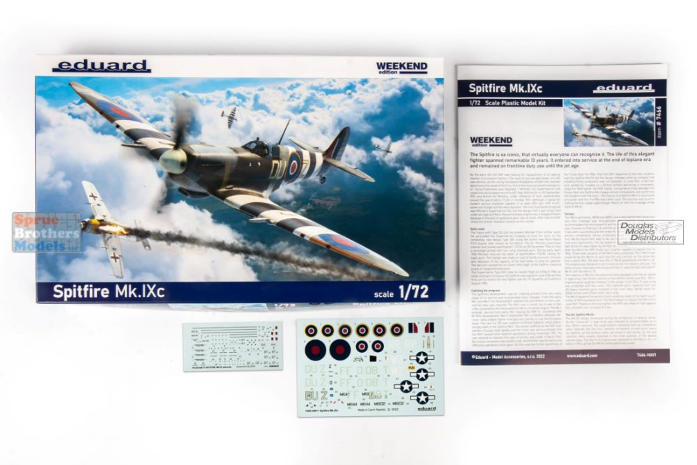 EDU07466 1:72 Eduard Spitfire Mk.IXc Weekend Edition - Sprue