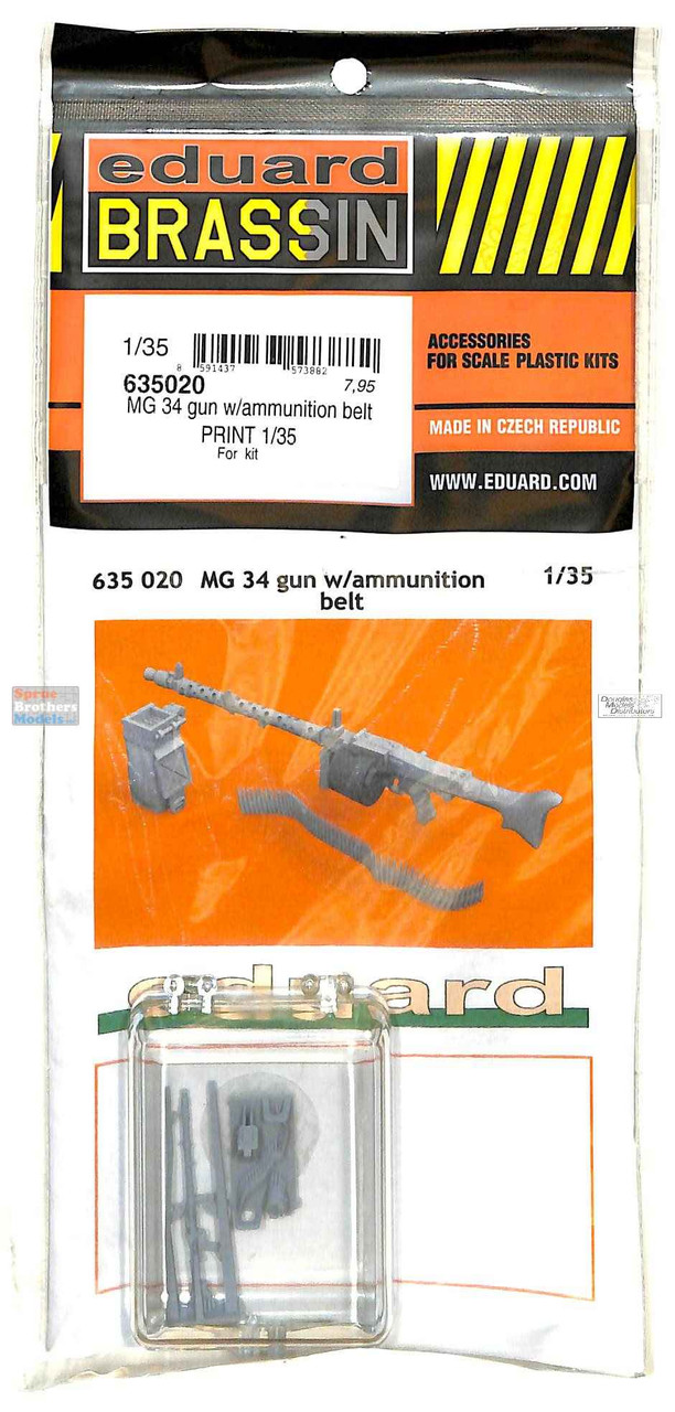 EDU635020 1:35 Eduard Brassin PRINT MG 34 Machine Gun with