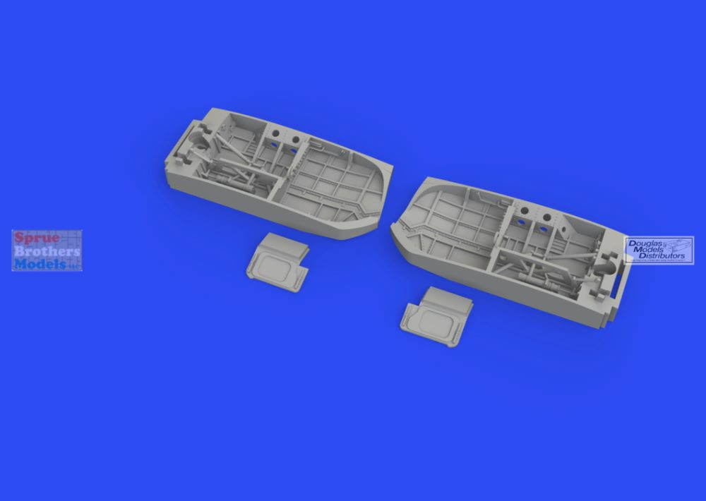 EDU648798 1:48 Eduard Brassin Print - F6F Hellcat Wheel Bay Set