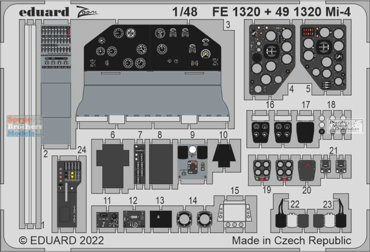 EDUFE1320 1:48 Eduard Color Zoom PE - Mi-4 Hound (TRP kit)