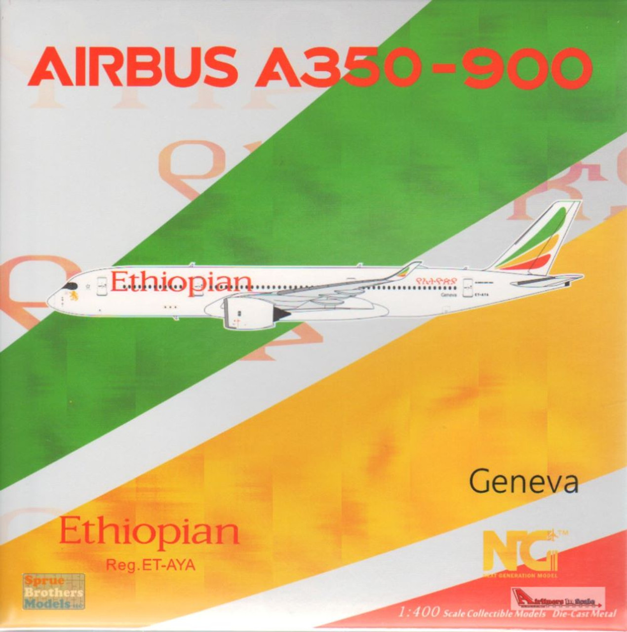 NGM39042 1:400 NG Model Ethiopian Airbus A350-900 Reg #ET-AYA  (pre-painted/pre-built)