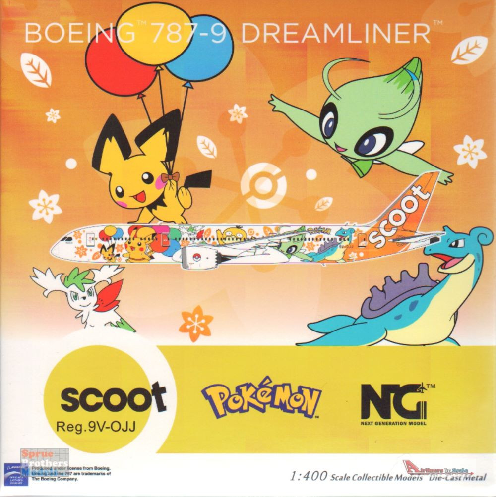 NGM55095 1:400 NG Model Scoot B787-9 Reg #9V-OJJ Pikachu (pre  