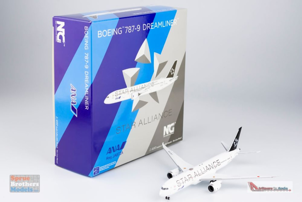 NGM55092 1:400 NG Model ANA B787-9 Reg #JA872A Star Alliance  (pre-painted/pre-built)