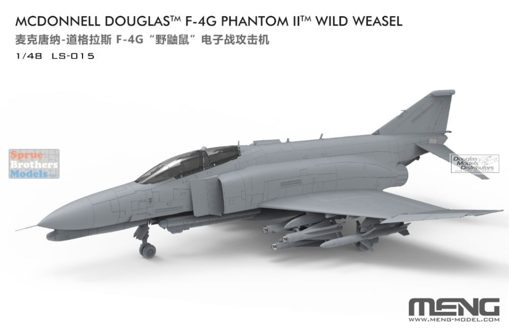 MNGLS015 1:48 Meng F-4G Phantom II 'Wild Weasel' - Sprue Brothers