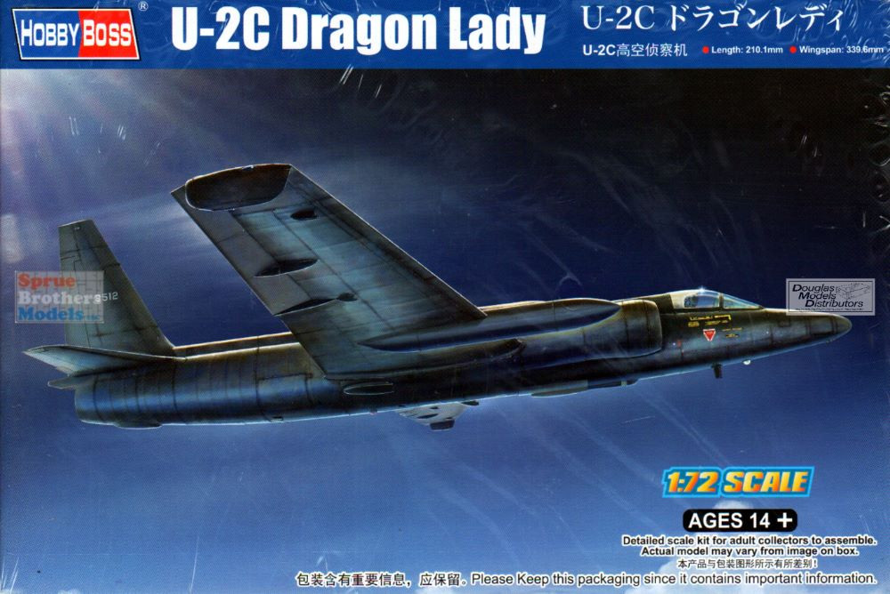 HBS87271 1:72 Hobby Boss U-2C Dragon Lady - Sprue Brothers Models LLC
