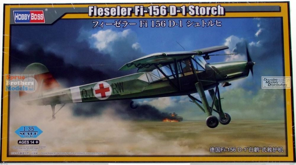 HBS80182 1:35 Hobby Boss Fieseler Fi-156D-1 Storch - Sprue
