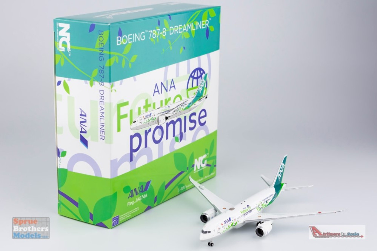 NGM59007 1:400 NG Model ANA B787-8 Reg #JA874A 'ANA Future Promise'  (pre-painted/pre-built)