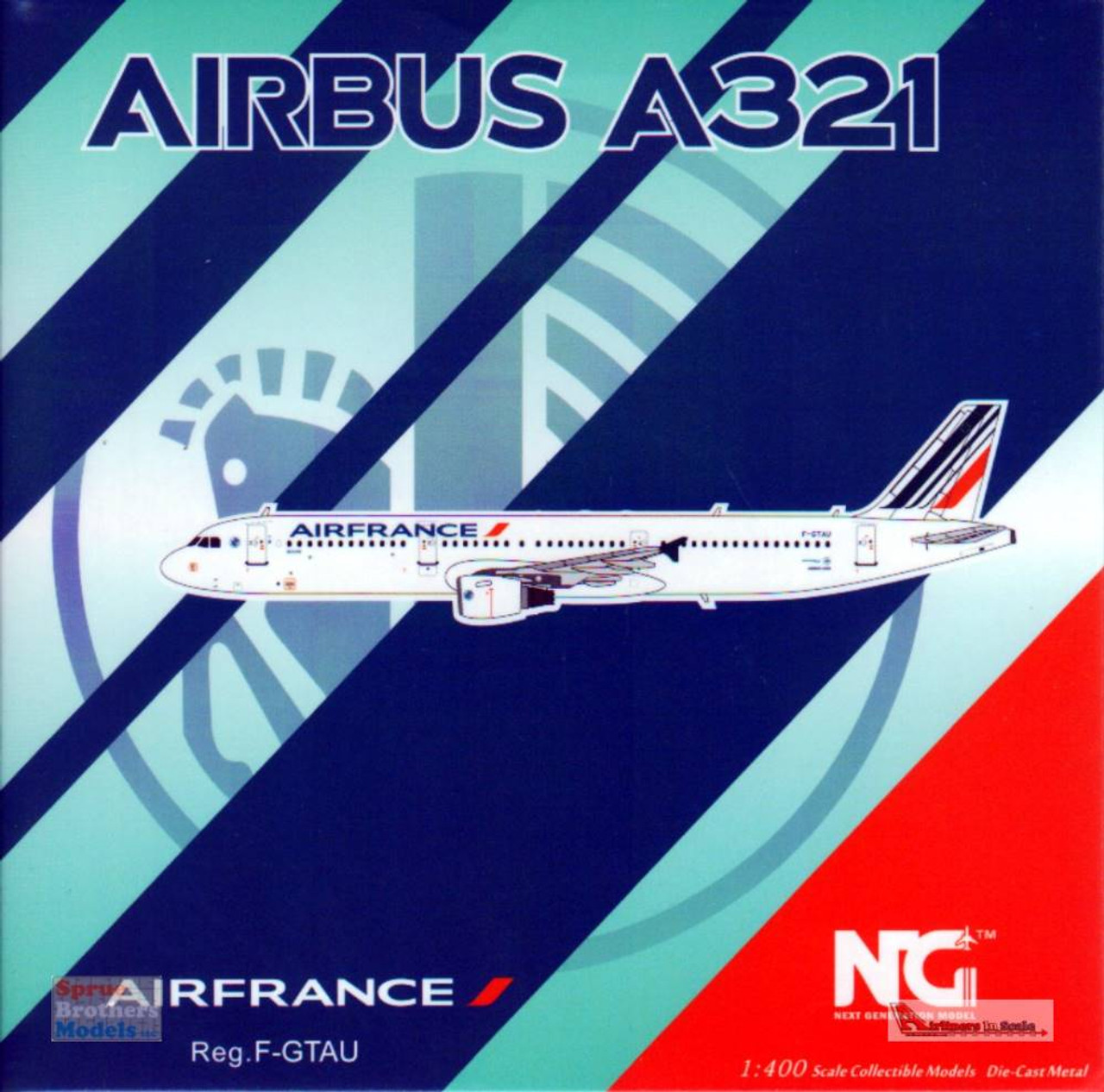 NGM13033 1:400 NG Model Air France Airbus A321-200 Reg #F-GTAU  (pre-painted/pre-built)