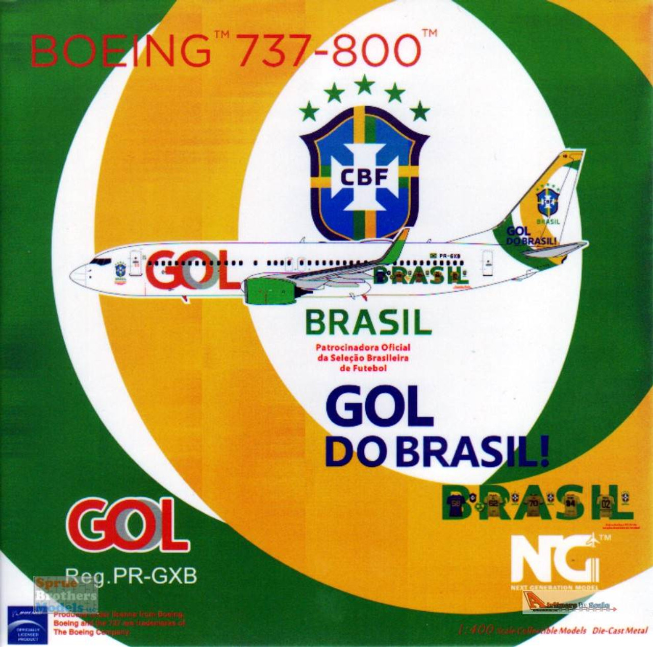 NGM58162 1:400 NG Model GOL Linhas Aereas B737-800(W) Reg