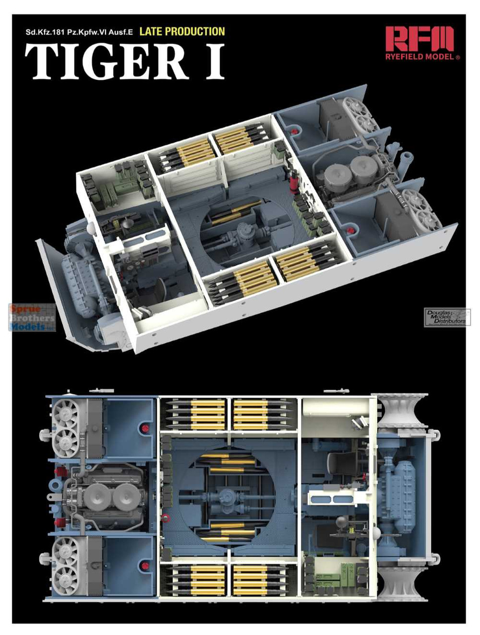 RFMRM5080 1:35 Rye Field Model Tiger I Late with Full Interior