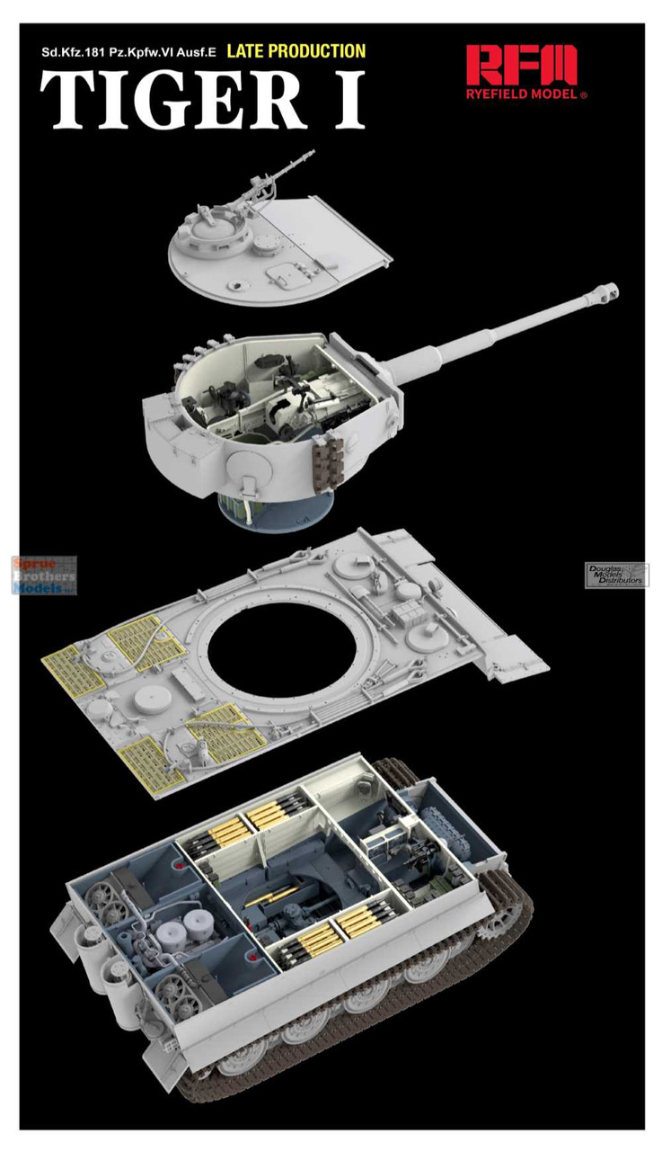 RFMRM5080 1:35 Rye Field Model Tiger I Late with Full Interior