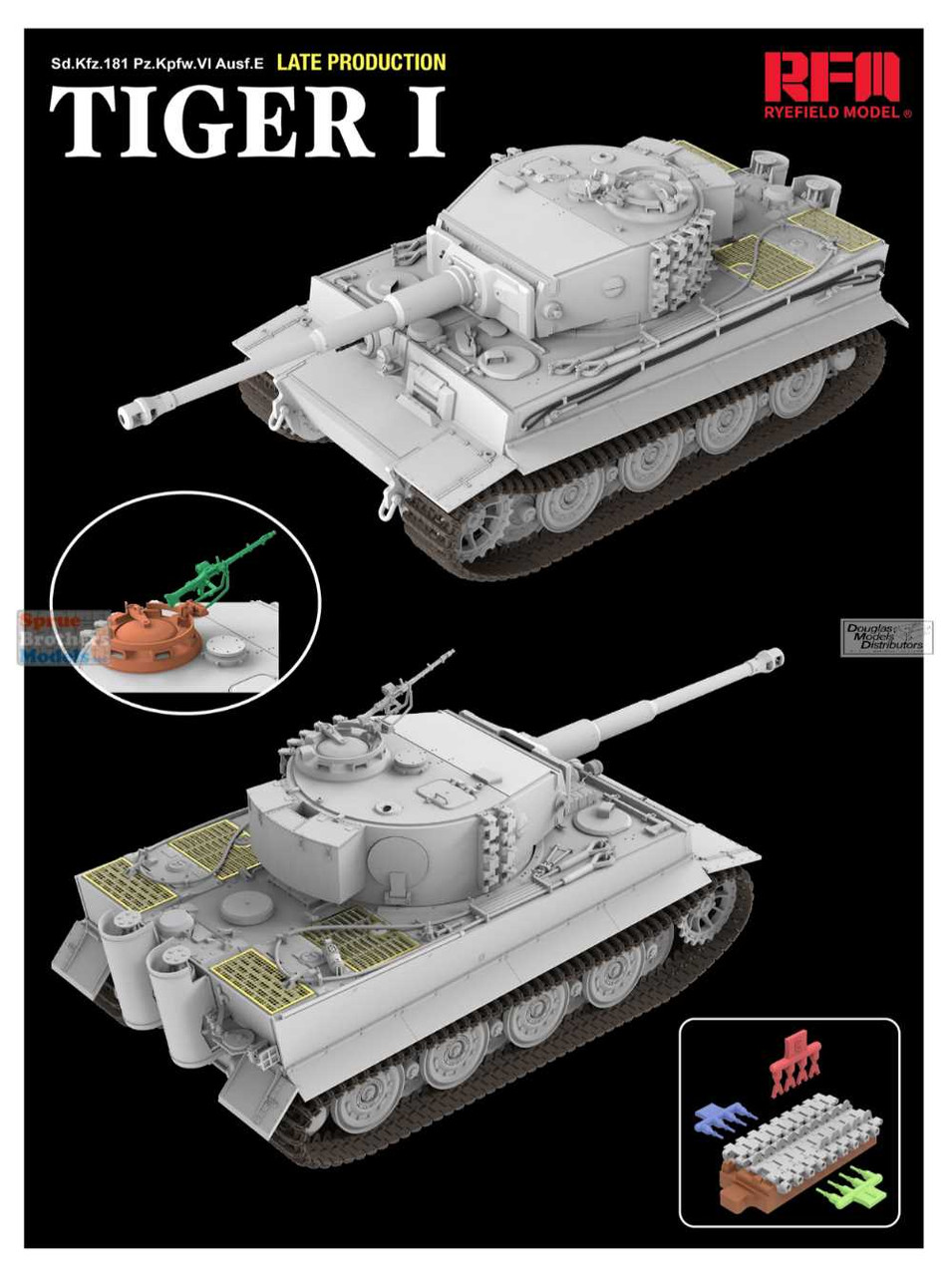 RFMRM5080 1:35 Rye Field Model Tiger I Late with Full Interior
