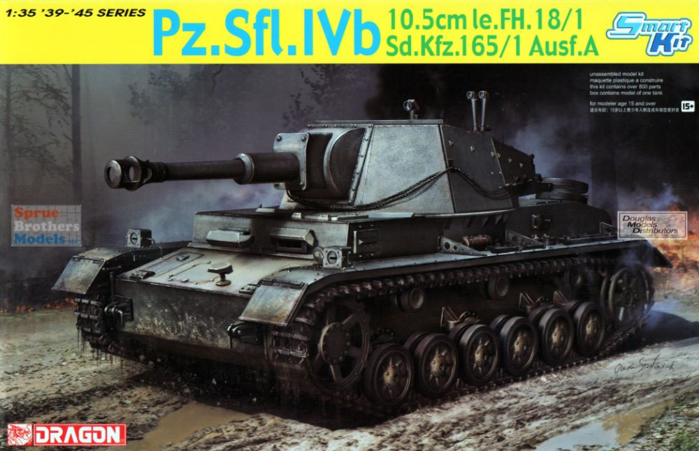 DML6982 1:35 Dragon Panzer Pz.Sfl.IVb 10.5cm le.FH.18/1 Sd.Kfz.165