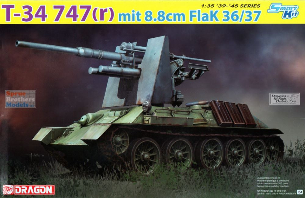 DML6986 1:35 Dragon T-34 747(r) mit 8.8cm FlaK 36/37 - Sprue