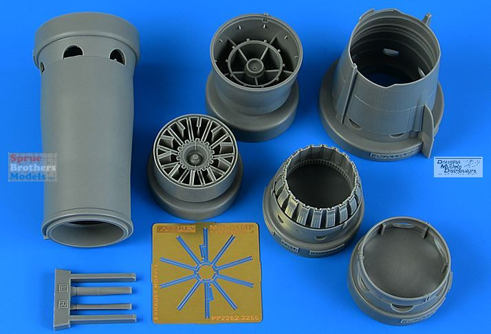 ARS2262 1:32 Aires MiG-21MF Fishbed J (Opened) Exhaust Nozzle Set