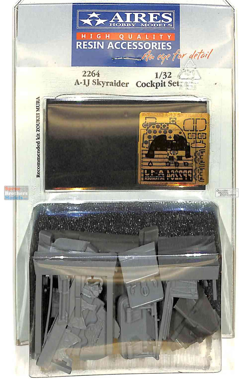 ARS2264 1:32 Aires A-1J Skyraider Cockpit Set (ZKM kit) - Sprue