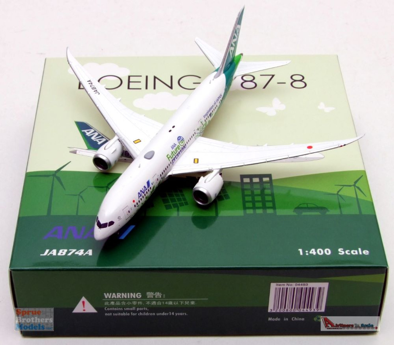 PHX04493 1:400 Phoenix Model ANA B787-8 Reg #JA874A 'Future Promise'  (pre-painted/pre-built)