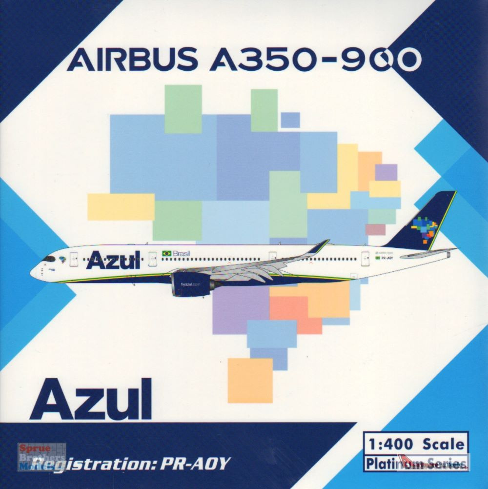 PHX11775 1:400 Phoenix Model Azul Brazilian Airlines A350-900 Reg