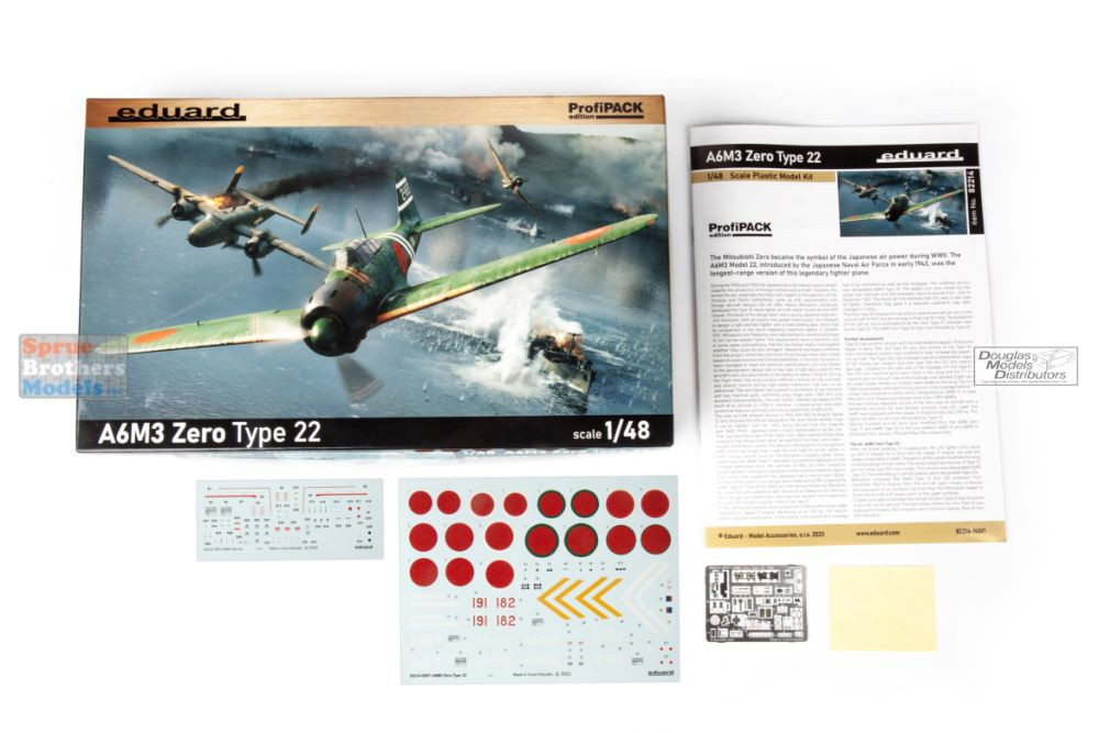EDU82214 1:48 Eduard A6M3 Zero Type 22 ProfiPACK - Sprue Brothers